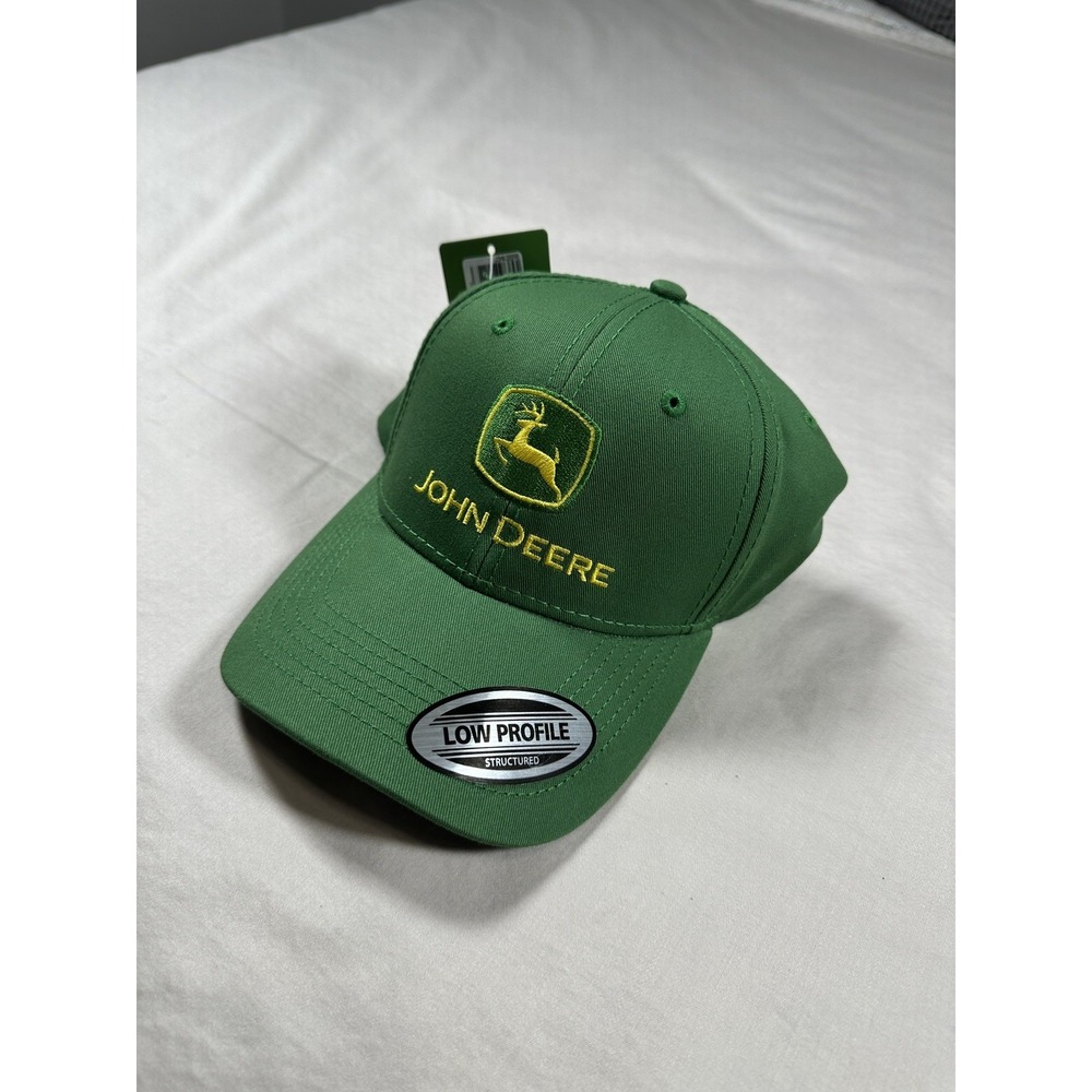 NEW John Deere Cap Hat Baseball USA Tractor Logo Farming American Company‎ Logo - Picture 2 of 9